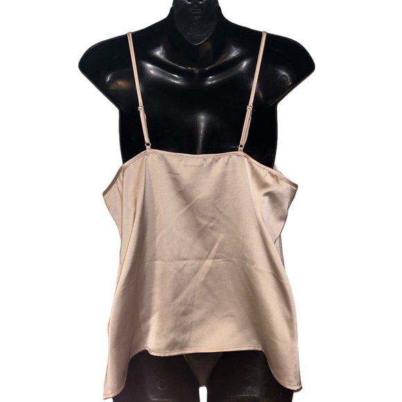 Tahari blush/champagne silky tank - Picture 4 of 4
